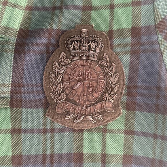 Polo Ralph Lauren XS navy and green plaid dress - Picture 3 of 4